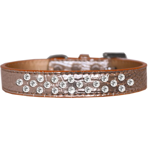 Dog, Puppy and Pet Designer Croc Collar, "Sprinkles Clear Jewel Rimsets"