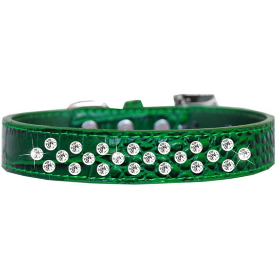 Dog, Puppy and Pet Designer Croc Collar, "Sprinkles Clear Jewel Rimsets"