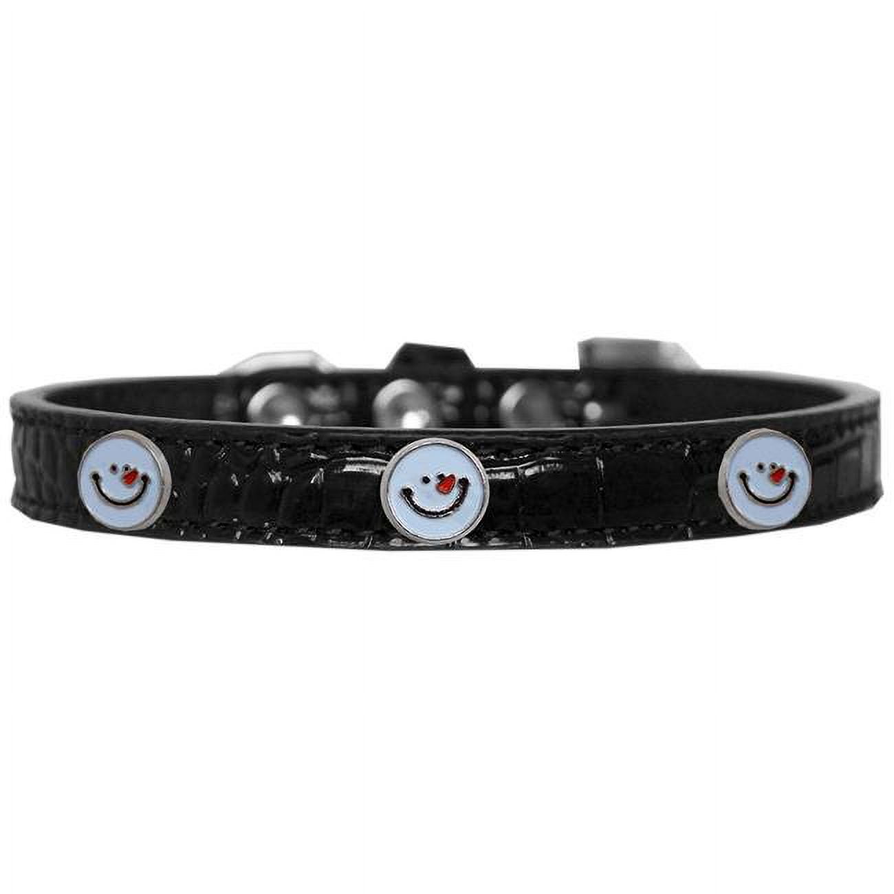 Mirage Pet 720-27 BKC18 Frosty Face Widget Croc Dog Collar, Black ...