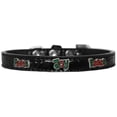 thumbnail image 1 of Mirage Pet 720-30 BKC18 Peace & Joy Widget Croc Dog Collar, Black - Size 18, 1 of 2