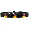 thumbnail image 1 of Mirage Pet 720-34 BKC16 Candy Corn Widget Croc Dog Collar, Black - Size 16, 1 of 2