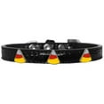 thumbnail image 1 of Mirage Pet 720-34 BKC20 Candy Corn Widget Croc Dog Collar, Black - Size 20, 1 of 2
