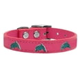thumbnail image 1 of Dolphin Widget Genuine Leather Dog Collar Pink 10, 1 of 1