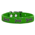 thumbnail image 1 of Arrow Widget Genuine Leather Dog Collar Emerald Green 14, 1 of 1