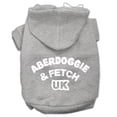 thumbnail image 1 of aberdoggie uk screenprint pet hoodies grey size med (12), 1 of 10