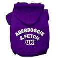 thumbnail image 1 of Mirage Pet  Aberdoggie UK Screenprint Pet Hoodies, Purple - Medium 12, 1 of 1