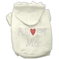 thumbnail image 1 of Dog Supplies Adopt Me Rhinestone Hoodie Cream Xxxl(20), 1 of 5