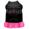 thumbnail image 1 of Mirage Pet  Adopted Rhinestone Dog Dress, Black with Bright Pink - Large, 1 of 1