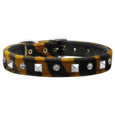 Dog, Puppy and Pet Collar, "Animal Print Crystal Pyramid"