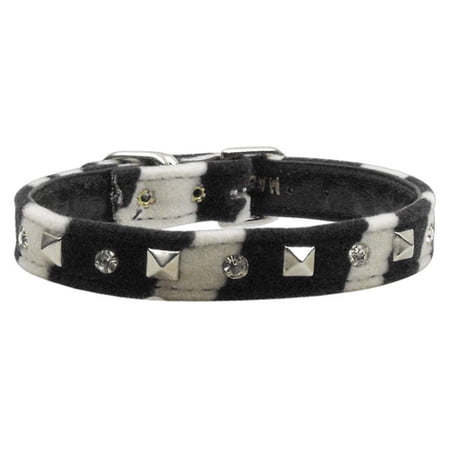 Dog, Puppy and Pet Collar, "Animal Print Crystal Pyramid"
