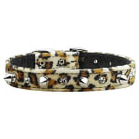 Mirage Pet Animal Print Crystal and Spike Collars Jaguar 14