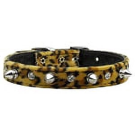 Mirage Pet Animal Print Crystal and Spike Collars Leopard 12