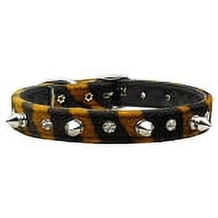 Mirage Pet Animal Print Crystal and Spike Collars Tiger 14