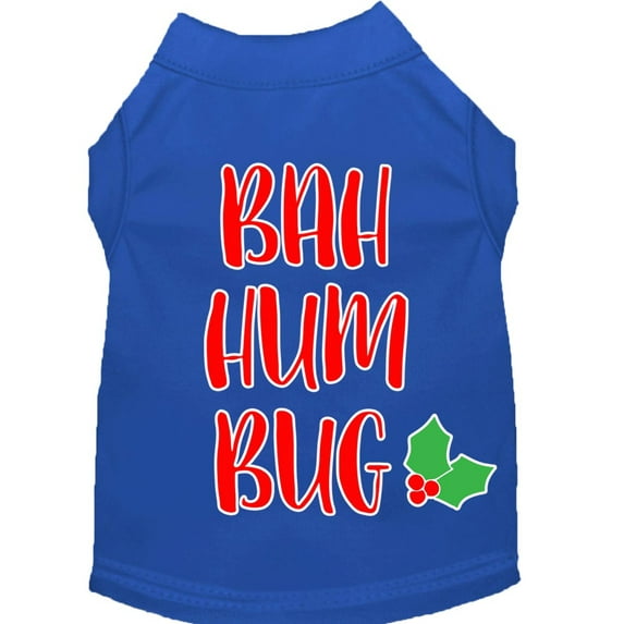 Christmas Pet Dog Cat Shirt Screen Printed, "Bah Humbug"