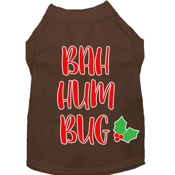 Christmas Pet Dog Cat Shirt Screen Printed, "Bah Humbug"