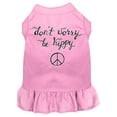 thumbnail image 1 of Pet Dog  Cat Dress Screen Printed, "Don't Worry, Be Hippy", 1 of 10