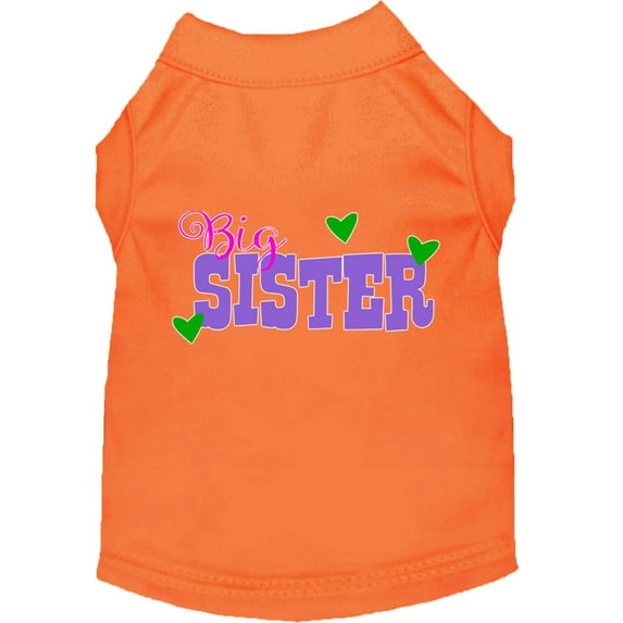 Pet Dog Cat Shirt Screen Printed, "Big Sister"