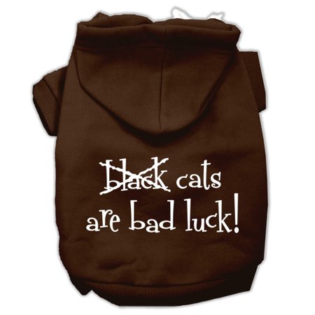 Halloween Pet, Dog  Cat Hoodie Screen Printed, "Black Cats Are Bad Luck"