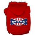 thumbnail image 1 of Mirage Pet Bonely in America Screen Print Pet Hoodies Red Size Lg, 1 of 10