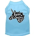 thumbnail image 1 of Mirage Pet Born to be a Unicorn Screen Print Dog Shirt Baby Blue XL, 1 of 11