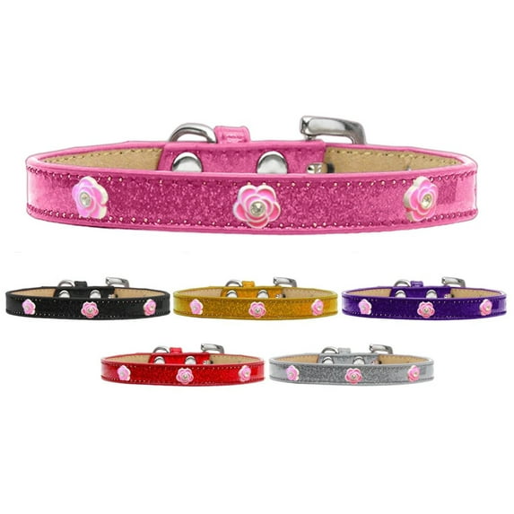 Dog, Puppy Pet Widget Ice Cream Collar, "Bright Pink Rose"