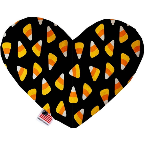 Mirage Pet Candy Corn 6 Inch Heart Dog Toy