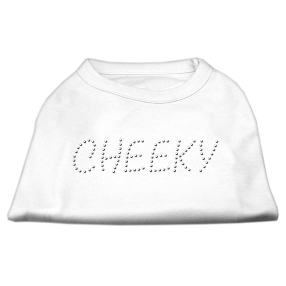 Dog Supplies Cheeky Rhinestone Shirt White Xl (16)