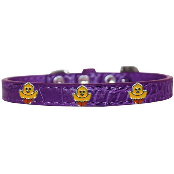 Dog, Puppy Pet Designer Croc Widget Collar, "Chickadee"
