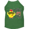thumbnail image 1 of Mirage Pet Chicks Dig Me Screen Print Dog Shirt Green Med, 1 of 2