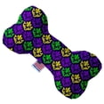 thumbnail image 1 of Mirage Pet  Classic Fleur de Lis Canvas Bone Dog Toy - 6 in., 1 of 1