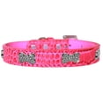 thumbnail image 1 of Croc Crystal Bone Dog Collar Blue Size 20, 1 of 15