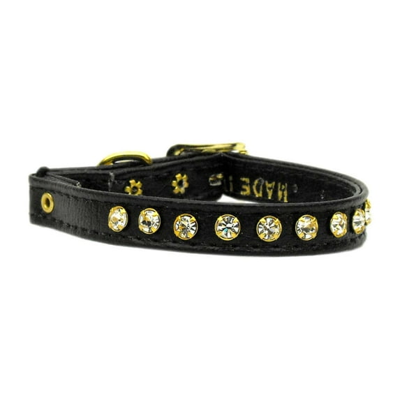 Mirage Pet Crystal Cat Safety w/ Band Collar Black 10