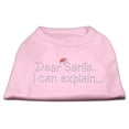 thumbnail image 1 of Mirage Pet Dear Santa I Can Explain Rhinestone Shirts Light Pink XXXL, 1 of 2