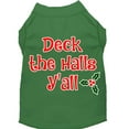 thumbnail image 1 of Christmas Pet Dog  Cat Shirt Screen Printed, "Deck The Halls, Y'all", 1 of 11