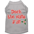 thumbnail image 1 of Christmas Pet Dog  Cat Shirt Screen Printed, "Deck The Halls, Y'all", 1 of 11