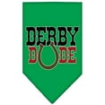 thumbnail image 1 of Mirage Pet Derby Dude Screen Print Bandana Emerald Green Small, 1 of 10