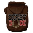 thumbnail image 1 of Mirage Pet Derby Dude Screen Print Dog Hoodie Brown XXXL, 1 of 10