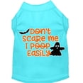 thumbnail image 1 of Mirage Pet Don't Scare Me, Poops Easily Screen Print Dog Shirt Aqua XXL, 1 of 2