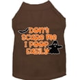 thumbnail image 1 of Mirage Pet Don't Scare Me, Poops Easily Screen Print Dog Shirt Brown Lg, 1 of 11