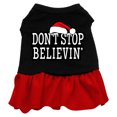 thumbnail image 1 of Dog Supplies Dont Stop Believin Screen Print Dress Black With Red Med (12), 1 of 2