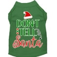 thumbnail image 1 of Christmas Pet Dog  Cat Shirt Screen Printed, "Don't Tell Santa", 1 of 10