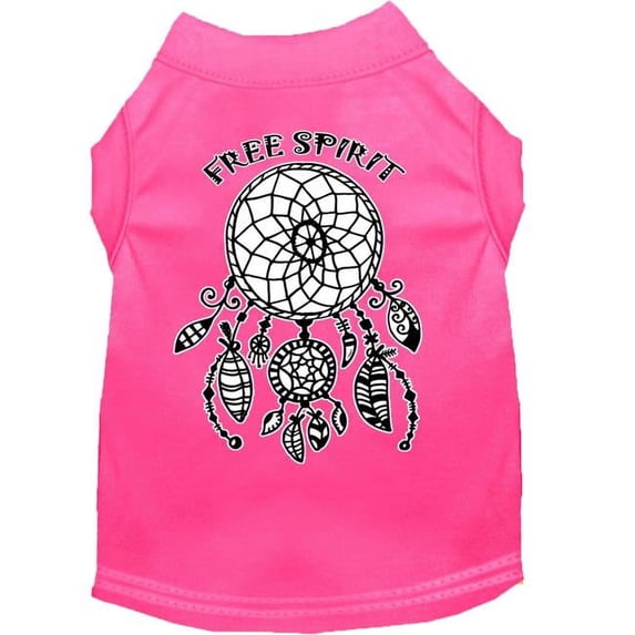 Mirage Pet Free Spirit Screen Print Dog Shirt Bright Pink XXXL
