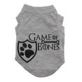 thumbnail image 1 of Game of Bones Screen Print Dog Shirt Grey XS (8), 1 of 11