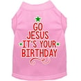 thumbnail image 1 of Mirage Pet Go Jesus Screen Print Dog Shirt Light Pink Lg, 1 of 11