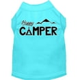 thumbnail image 1 of Mirage Pet Happy Camper Screen Print Dog Shirt Aqua Med, 1 of 10