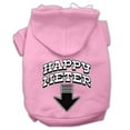 thumbnail image 1 of Mirage Pet  Happy Meter Screen Printed Dog Pet Hoodies, Light Pink - Extra Small, 1 of 1