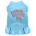 thumbnail image 1 of Mirage Pet  Happy Valentines Day Rhinestone Dress, Baby Blue - Med 12, 1 of 1