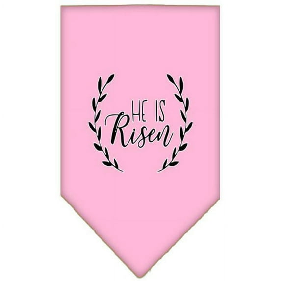 Mirage Pet He Is Risen Screen Print Bandana Light Pink Small