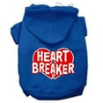 thumbnail image 1 of Mirage Pet  Heart Breaker Screen Print Pet Hoodies, Blue - 2XL - Size 18, 1 of 1