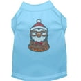 thumbnail image 1 of Christmas Pet Dog  Cat Shirt Rhinestone, "Hipster Penguin", 1 of 11